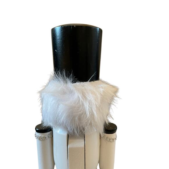 (2) Christmas Nutcracker Drummer Soldiers 14in Wood Black & White Checkered New - Picture 12 of 15